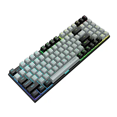 EYOOSO Z19 - Mechanical Gaming Keyboards Wired for Gamers in Ergonomic Compact design with Customizable RGB lightings N-KEY Rollover Hot-Swappable versatile gaming keyboard