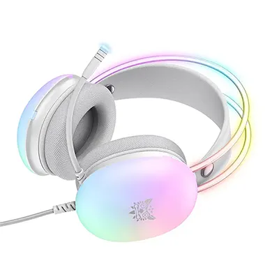 ONIKUMA X25 - Immersive Gaming Headset with 50mm driver diameter Stereo Surround Sound Headphone for PS4/PC/MAC/XBOX equipped with noise cancelling Microphone RGB Lighting Comfortable Design