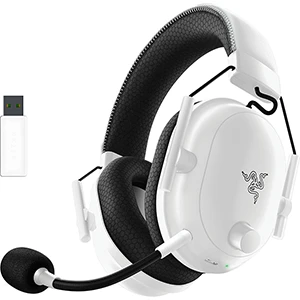 Razer BlackShark V2 Pro - Wireless Gaming Headset 2023 Edition: Detachable Mic - Pro-Tuned FPS Profiles - 50mm Drivers - Noise-Isolating Earcups w/Ultra-Soft Memory Foam - 70 Hr Battery Life - White