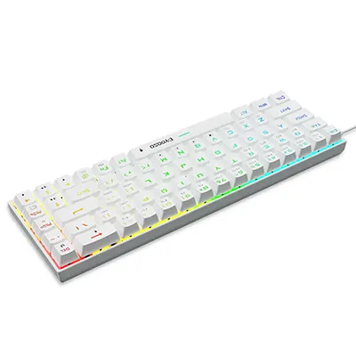 EYOOSO Z686RGB - Mechanical keyboard for gamers in Ergonomic Design Hot-swappable Compact Layout with Customizable Backlight RGB Effects N-key rollover Versatile Connectivity Type-C